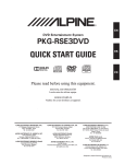 Alpine PKG-RSE3DVD Specifications