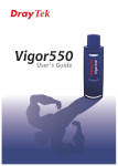 Draytek Vigor550 User`s guide