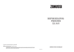 Zanussi ZA 34 S Specifications