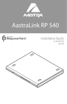 Aastra Link RP 540 Installation guide