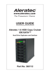 Aleratec 1:11 HDD Copy Cruiser IDE/SATA User guide