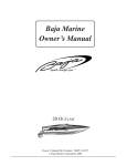 Baja Marine Outlaw 35 Owner`s manual