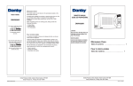 Danby DMW608W Owner`s manual