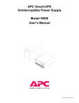 APC 5000I User`s manual