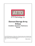 ATTO Technology Diamond Storage Array S-Class Operating instructions