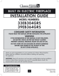 ClassicFlame 39EB364GRS Installation guide