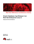 Oracle Database 11g Release 2 on Red Hat Enterprise Linux 6