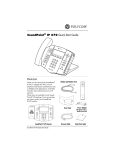 Comm Partners connect Polycom 670 User guide