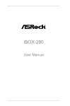 ASROCK iBOX-280 User manual