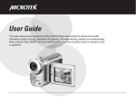 Microtek Digital Video Camera User guide