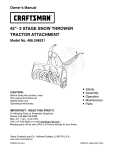Craftsman 486.24443 Owner`s manual