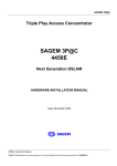 Sagem 4450E Installation manual