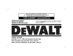 DeWalt DCS393 Instruction manual