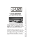 Rail King DOODLEBUG Operating instructions