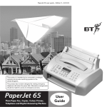 British Telecommunications (BT) PaperJet 65E User guide