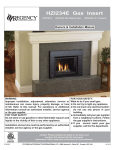Regency Fireplace Products HZI390E Installation manual