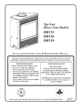 Vermont Castings DBT36 Operating instructions