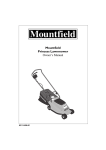 Mountfield E531 Owner`s manual