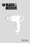 Black & Decker CD701 Instruction manual
