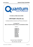 Quantum 67ACW-134 Owner`s manual