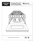 Maytag Jenn-Air PRD3030 series Installation manual