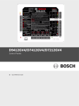 Bosch D1265 Installation guide