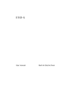 Electrolux E1101-5 User manual