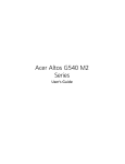 Acer Altos G540 M2 User`s guide