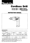 Makita 6041DW Instruction manual