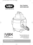 Vax V-020U User guide