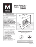 Vermont Castings DVBR42 Operating instructions