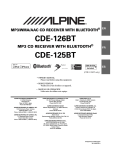 Alpine CDE-125BT Owner`s manual