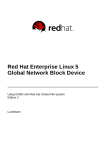 Red Hat ENTERPRISE LINUX 5 - GLOBAL NETWORK BLOCK DEVICE Installation guide