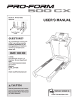 ProForm PETL41106.0 User`s manual