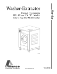 Alliance Laundry Systems HX18PVXM6 Service manual