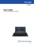 Extron electronics TLP 710MV User guide