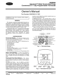 Carrier 50QE900-511WS Owner`s manual