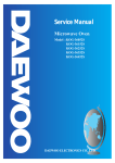 Daewoo KOG-180AOS Service manual