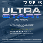 Ultra Start 1172 Owner`s manual