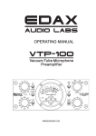 Edax Audio Labs VTP-100 Specifications