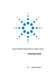 Agilent Technologies E8403A Installation guide