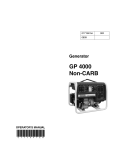 Wacker Neuson GP 4000 Operator`s manual