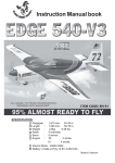 Black Horse Model Edge 540-V3 Instruction manual