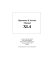 Midas XL401 Service manual