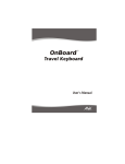 Atek Travel Keyboard OnBoard User`s manual