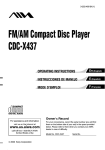 Aiwa CDC-X437 Specifications