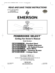 Emerson CF5100ORB00 Owner`s manual