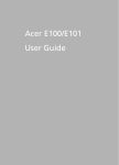 Acer E100 User guide