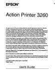 Epson ActionPrinter 3250 Specifications