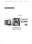 Siemens Gigaset SL30 User manual